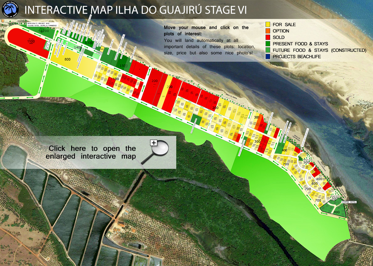 Click for the enlarged interactive Masterplan of Ilha do Guajiru